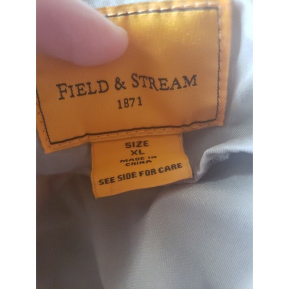 Mens Field And Stream Fishing Jacket Size XL Beige Casual Hiking Windbreaker - Picture 2 of 9